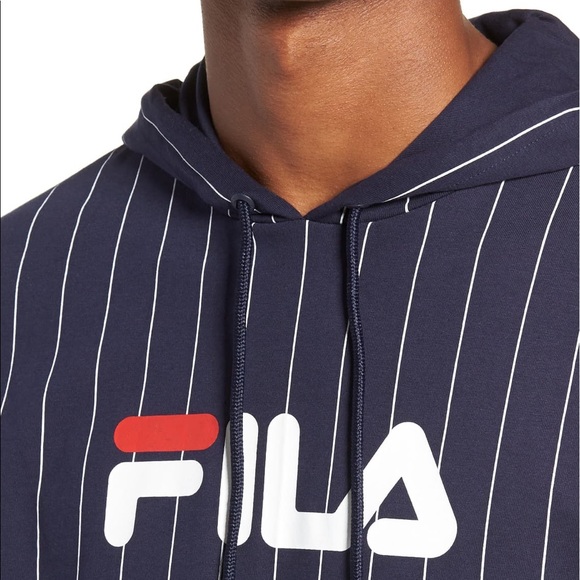 fila striped hoodie